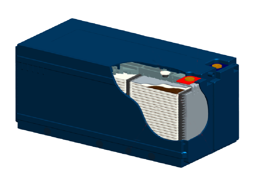 Bipolar Battery Exploded View